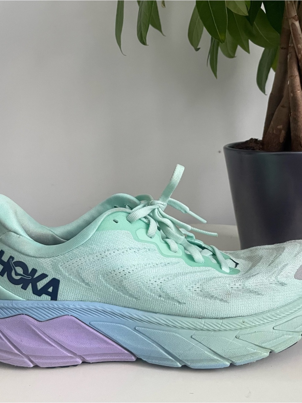Women Size 7.5 Hoka Arahi 6 Sneakers Sunlit Ocean/Lilac Mist Running Shoes
